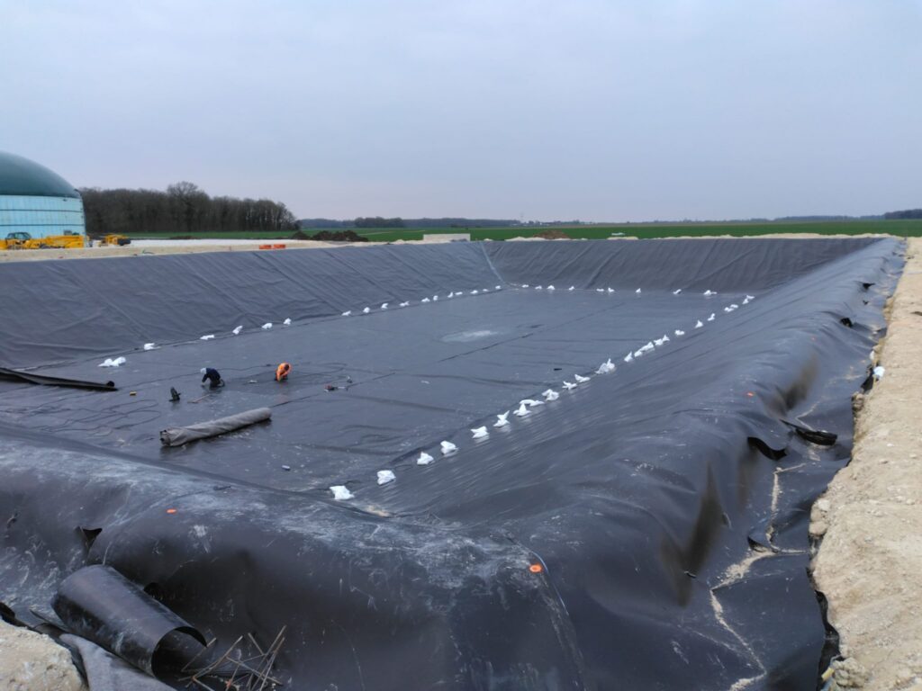 étanchéité unité de méthanisation des 6 fermes à Girolles (45)