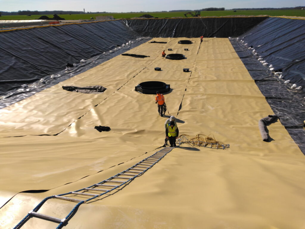 étanchéité unité de méthanisation des 6 fermes à Girolles (45)